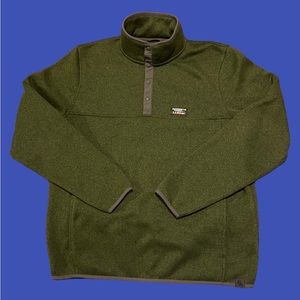 LL Bean sweater pullover quarter snap Large